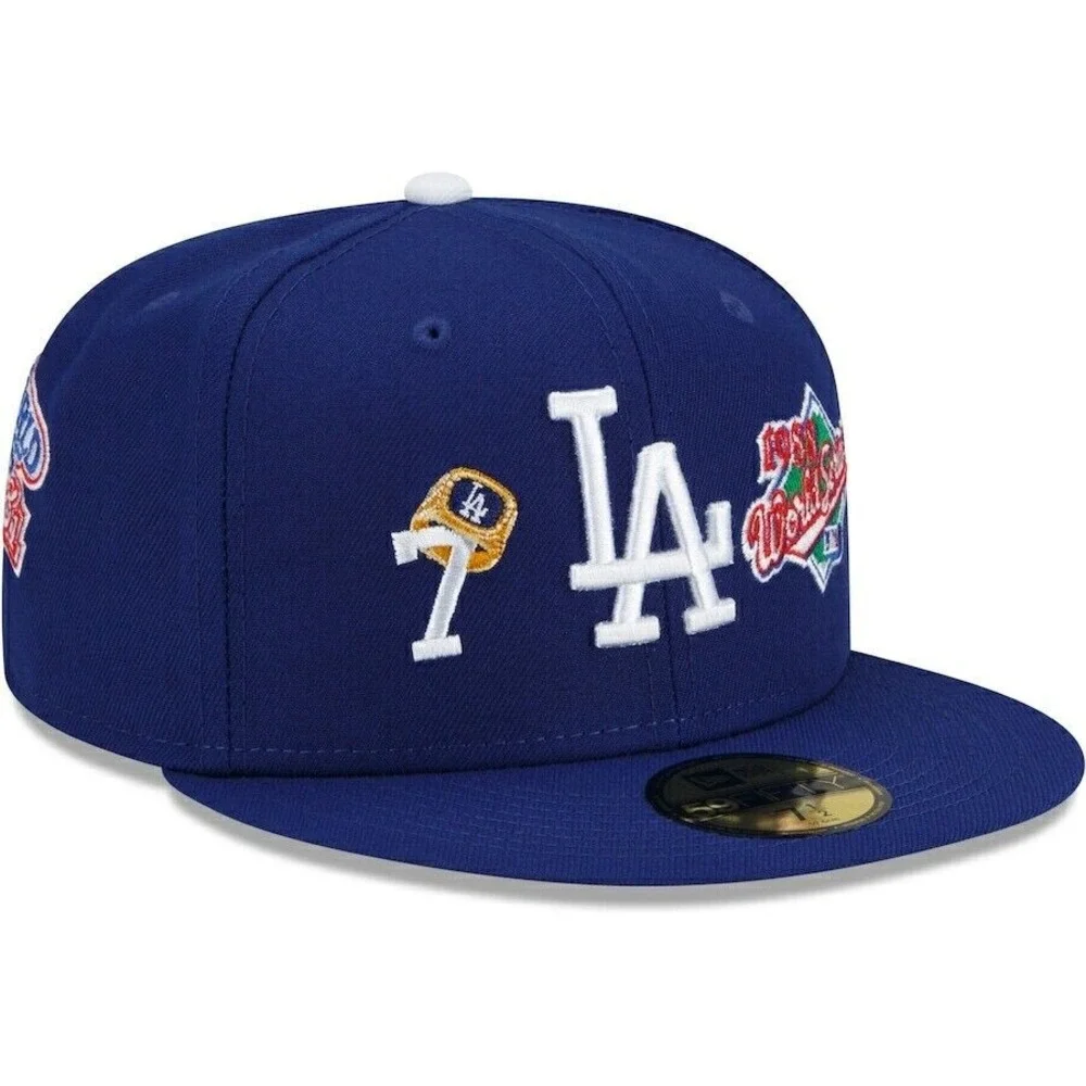 New Era Los Angeles Dodgers 59FIFTY MLB Rings & Champions Fitted Hat Size 7 5/8